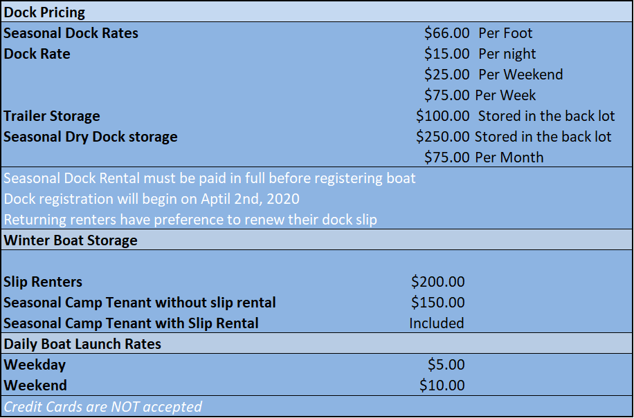 dock-rates-lee-s-park